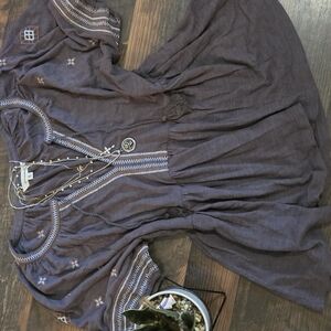 Lucky Brand Embroidered Blouse